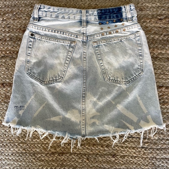 Ksubi Hi Line Mini Mile Jean Skirt Size 24 - Picture 4 of 5